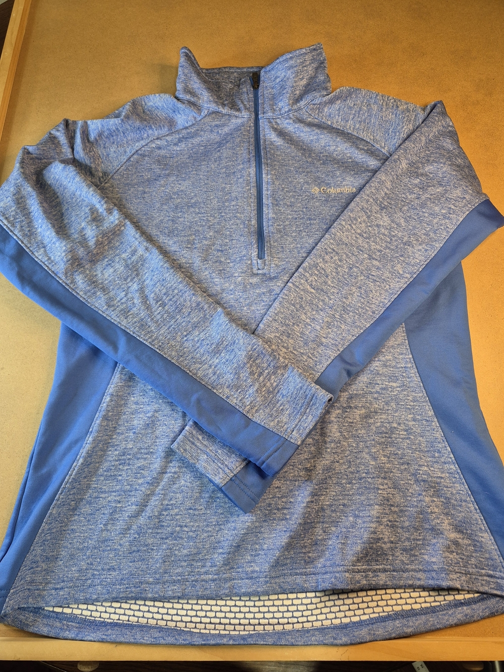 Columbia Women's Blue Heather Quarter-Zip Pullover
